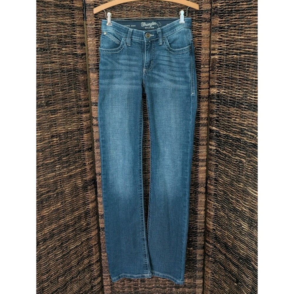Wrangler Willow Ultimate Riding Jeans 1x36 Long Bootcut Flare Low Rise Rodeo